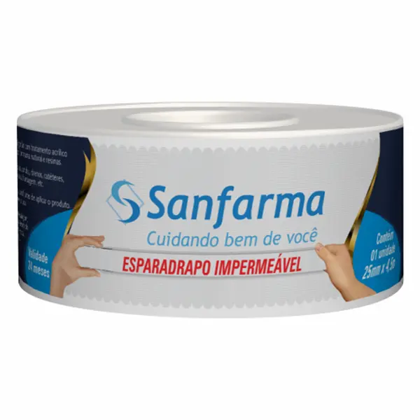 esparadrapo-impermeavel-sanfarma-rolo-25mm-x-09m